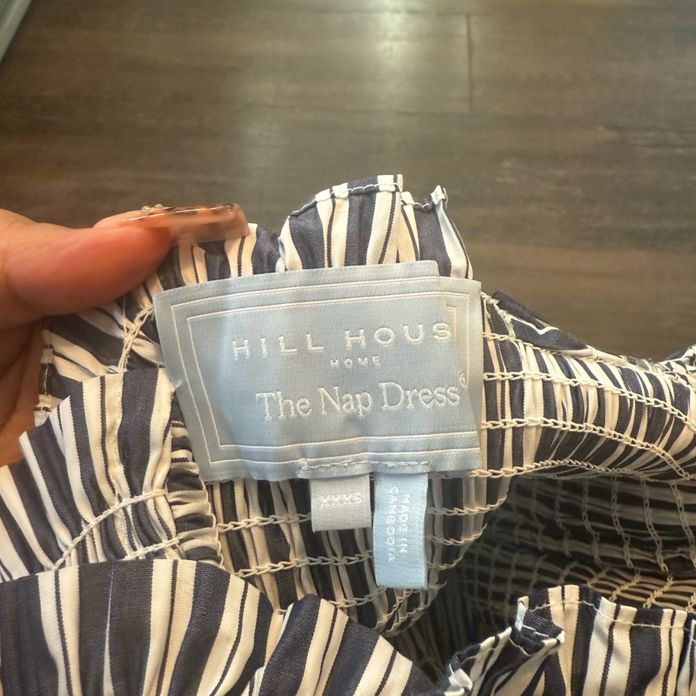 Hill House Navy and White Striped Maxi Dress - Picture 2 of 3